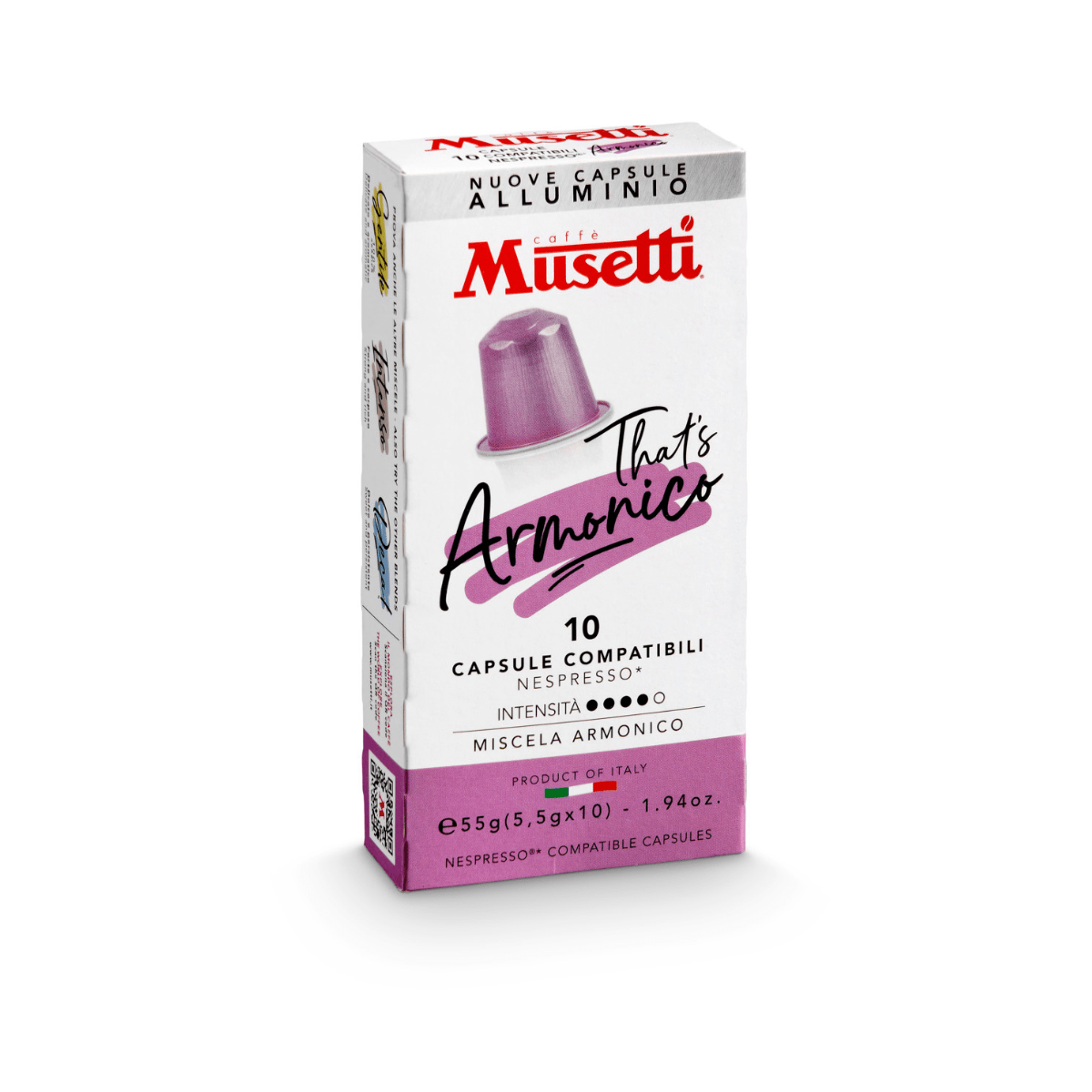 Кафе капсули Musetti® Armonico, 10 бр., съвместими със системата Nespresso. Кафе капсули Musetti® Armonico, 10 бр., съвместими със системата Nespresso.